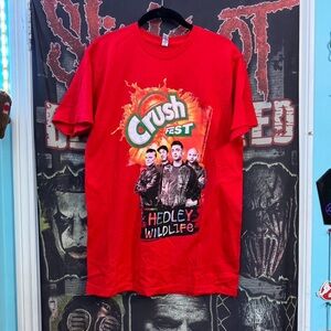 Hedley Crush Fest Red Graphic T-Shirt